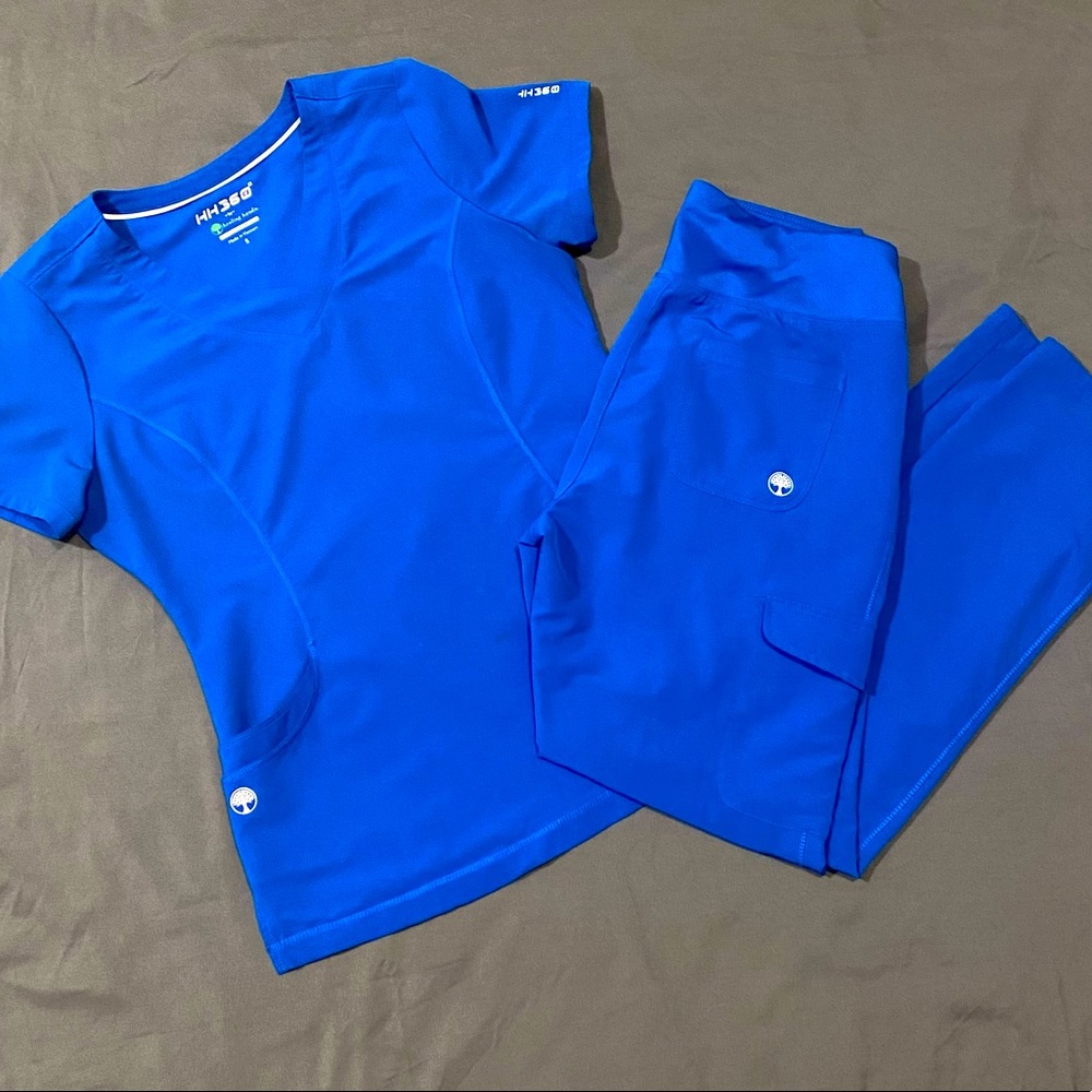 Healing hands scrub set size small bottom and top